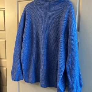 Blue Knit Women's Sweater